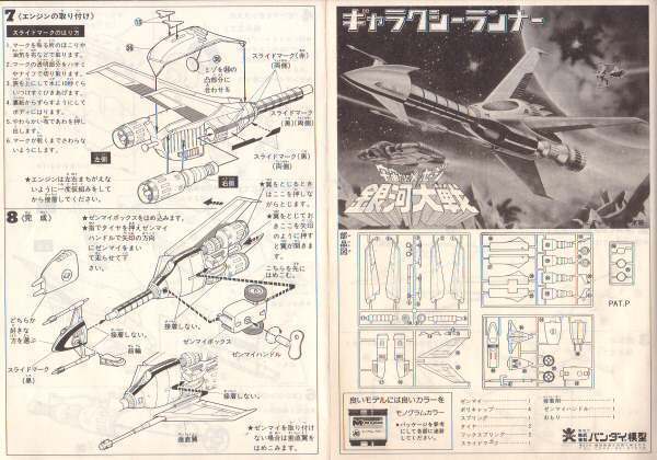 旧バンダイ ギャラクシーランナー 『宇宙からのメッセージ～銀河大戦』: P,Nみやこの模型製作記