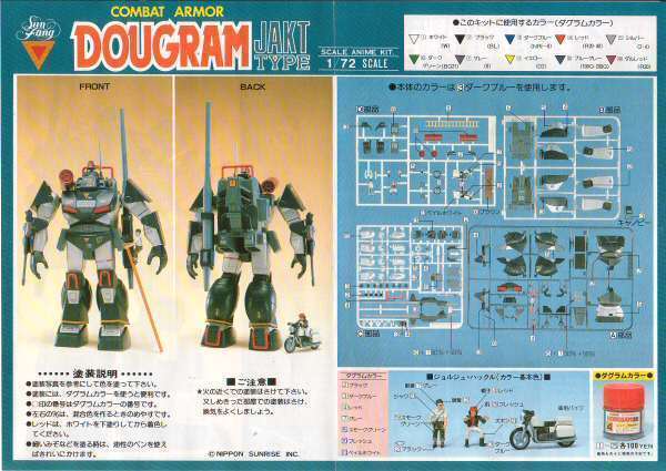 タカラ 1/72SAK コンバットアーマー ダグラム《ヤクトタイプ