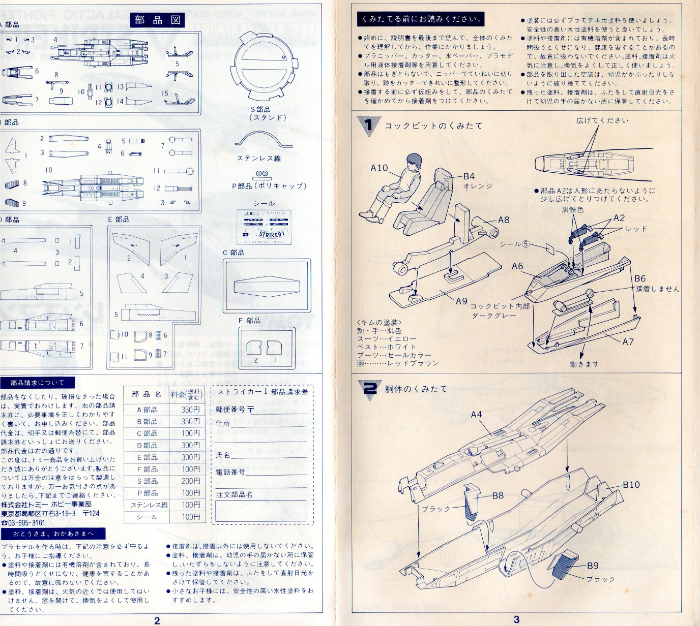 トミー 1/72『銀河パトロール高性能戦闘機ストライカー1』: P,Nみやこ