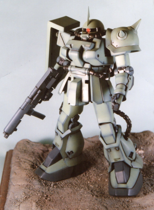 □B-CLUB 1/100 MS-06F2 ザクⅡ（ビッター機）その2: P,Nみやこの模型