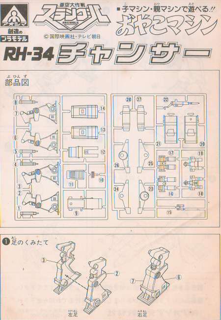 アオシマ おやこマシンRH-34 チャンサー その1: P,Nみやこの模型製作記